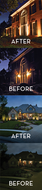 Outdoor lighting not only creates a stunning affect for your home and landscape, it also provides safety and security benefits.
